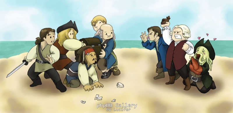 Davy Jones   Suitors by lonelyplushie