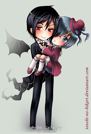 Sebastian and his young Master